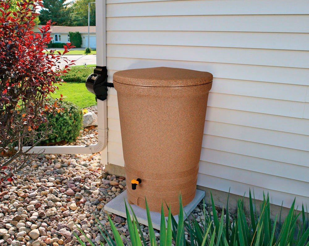 decorative water collection barrel