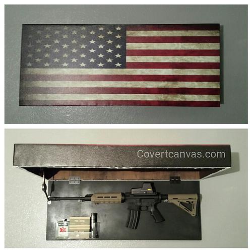 Covert Canvas Hidden Gun Safe